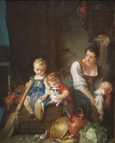 The Beautiful Country Woman by François Boucher